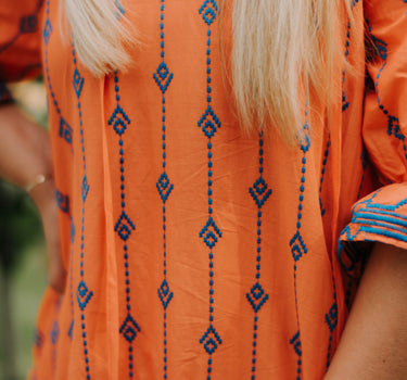 Tangerine Mini Dress